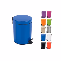 Spirella 7610583163844 poubelle 3 L Rond Acier Bleu
