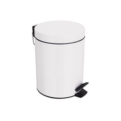 Spirella 7610583163868 poubelle 3 L Rond Acier Blanc