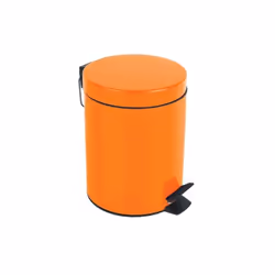 Spirella 7610583163899, 5 L, Rond, Acier, Orange, Pédale, Acier