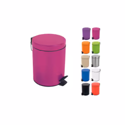 Spirella 7610583163912 poubelle 5 L Rond Acier Rose