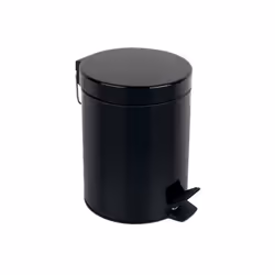 Spirella 7610583163943, 5 L, Rond, Acier, Noir, Pédale, Acier