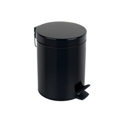 Spirella 7610583163943 poubelle 5 L Rond Acier Noir