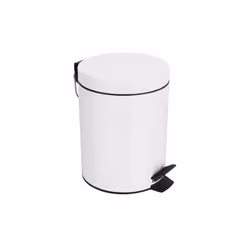 Spirella 7610583163950, 5 L, Rond, Acier, Blanc, Pédale, 19 cm