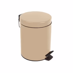 Spirella 7610583168689, 5 L, Rond, Acier, Beige, Pédale, 19 cm