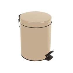 Spirella 7610583168689 poubelle 5 L Rond Acier Beige