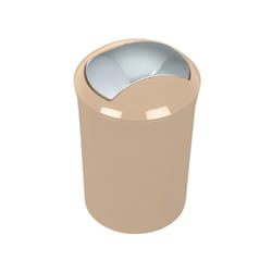Spirella 7610583168764 poubelle 5 L Rond Polystyrène Beige