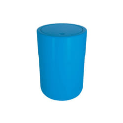 Spirella 7610583172266 poubelle 5 L Rond Polystyrène Bleu