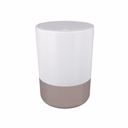 Spirella 7610583175588, 5 L, Rond, Polypropylène (PP), Taupe, Blanc, Manuel, 19 cm