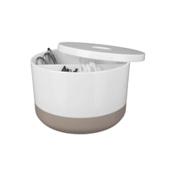 Spirella - Boite de rangement Multi-box ps moji Blanc & Taupe