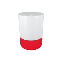 Poubelle à bascule de salle de bain MOJI 5L Rouge & Blanc Spirella