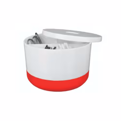 Spirella 7610583175953, Rangement de salle de bain, Rouge, Blanc, Plastique, 14 cm, 90 mm