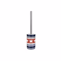 Spirella 7610583176066, Support et brosse pour toilettes, Bleu, Rouge, Blanc