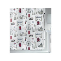 Spirella 7610583178985 rideau de douche Anneau Poly-acétate de vinyle (PEVA) Rouge, Sable