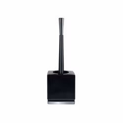 Spirella 7610583179753, Support et brosse pour toilettes, Noir, Vitrocéramique, 130 mm, 105 mm, 380 mm