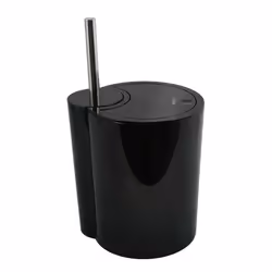 Spirella 7610583181480, 6 L, Rond, Polypropylène (PP), Noir, 240 mm, 205 mm