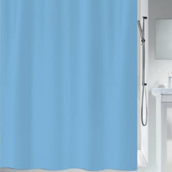 Rideau de douche Polyester primo 180x180cm Bleu Ciel Spirella