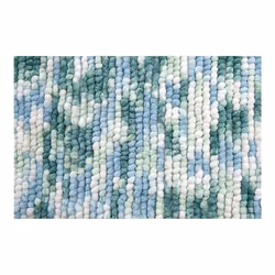Spirella Kito, Bleu, Vert, Blanc, Motif, Rectangulaire, Coton, Microfibre, Polyester, Lavage en machine, 40 °C