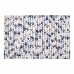 Spirella Kito, Bleu, Marron, Blanc, Motif, Rectangulaire, Coton, Microfibre, Polyester, Lavage en machine, 40 °C
