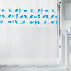 Spirella 7610583186850 rideau de douche Anneau Poly-acétate de vinyle (PEVA) Bleu, Blanc