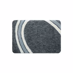 Spirella TAPIS DE BAIN, Gris, Monochromatique, Rectangulaire, Microfibre, 40 °C, 55 x 65 cm