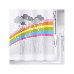 Spirella 7610583191335, Image, Anneau, Poly-acétate de vinyle (PEVA), Multicolore, 1800 mm, 2000 mm