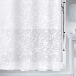 Spirella 7610583191342, Motif, Anneau, Poly-acétate de vinyle (PEVA), Blanc, 40 °C, 1800 mm
