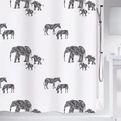 Spirella 7610583191489, Image, Anneau, Polyester, Noir, Blanc, 30 °C, 1800 mm