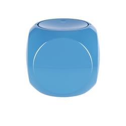 Spirella 7610583191670 poubelle 1 L Carré Polypropylène (PP) Bleu