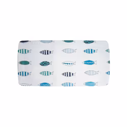 Spirella 7610583192493, Tapis de bain anti-dérapant, Adultes, Bleu, Blanc, PVC, 530 mm, 350 mm