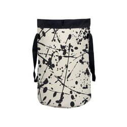 Spirella 7610583194121 panier à linge 75 L Rond Polyester Noir, Blanc