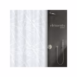 Rideau de douche de la marque Elements by Spirella COLLECTION PREMIUM: Fabriquée et confectionnée artisanalement en Europe. I ...