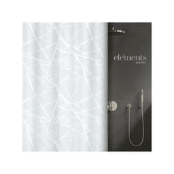 Spirella - rideau de douche Polyester fores 120x200cm Blanc Elements by