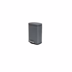Spirella Akira, 5 L, Rectangulaire, Acier, Gris, Pédale, 214 mm