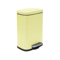 Spirella 7610583198396 poubelle 5 L Rectangulaire Acier Jaune