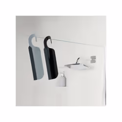 Spirella 7610583199386 Raclette de douche Raclette de douche à une seule lame Noir