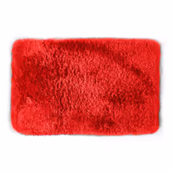 Spirella 7610583200396, Rouge, Monochromatique, Rectangulaire, Microfibre, Polyester, Lavage en machine, 40 °C