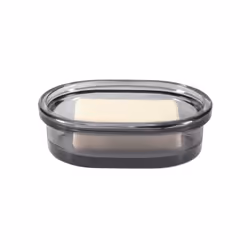 Spirella 7610583200563, Gris, Verre, Ovale, 133 mm, 98 mm, 40 mm