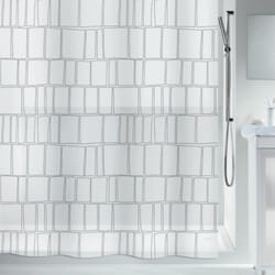Spirella 7610583201492 rideau de douche Anneau Poly-acétate de vinyle (PEVA) Noir, Blanc