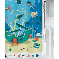Spirella Pirates rideau de douche Polyester Multicolore