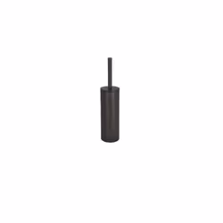 Spirella Akira, Support et brosse pour toilettes, Noir, Acier, 95 mm, 95 mm, 400 mm