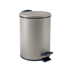 Poubelle à pédale Acier adelar 3L Taupe Mat - Spirella