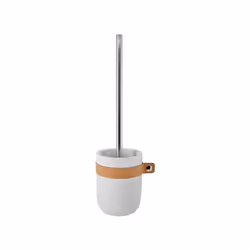Porte Brosse Wc de la marque Spirella. La brosse et le récipient sont faciles à nettoyer et ont un support solide. Le design  ...