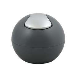 Spirella - Poubelle à bascule bowl matt 1L Gris foncé mat