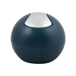 Spirella - Poubelle à bascule bowl matt 1L Bleu Pétrole mat