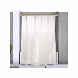 Barre tringle pour rideau de douche ou baignoire extensible de la marque Spirella MONTAGE FACILE: Pas de perçage ni outil néc ...
