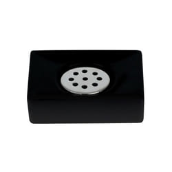 Porte savon Céramique QUADRO MATT Noir mat Spirella