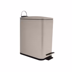 Spirella Erik, 5 L, Rectangulaire, Acier inoxydable, Acier brossé, Pédale, 140 mm
