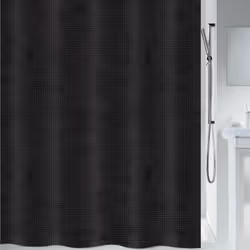 Rideau de douche Polyester GEORGES 120x200cm Noir Spirella
