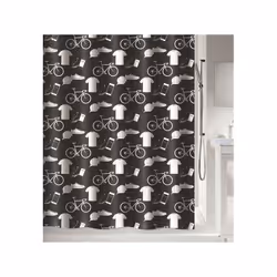 Spirella Patchwork, Motif, Anneau, Polyester, Noir, Blanc, Lavage en machine, 30 °C