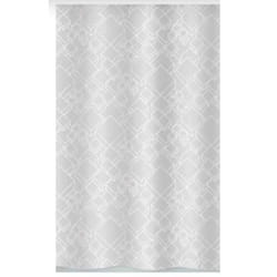 Spirella PEER rideau de douche Anneau Polyester Gris, Blanc